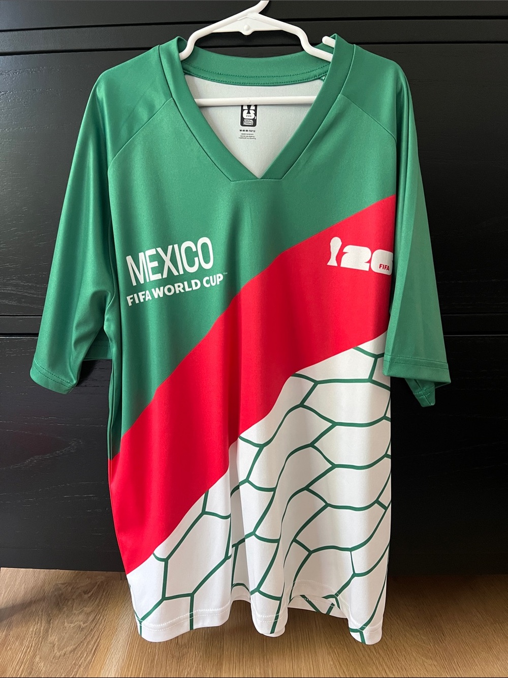 Boys Mexico FIFA World Cup Green Red White Soccer Jersey